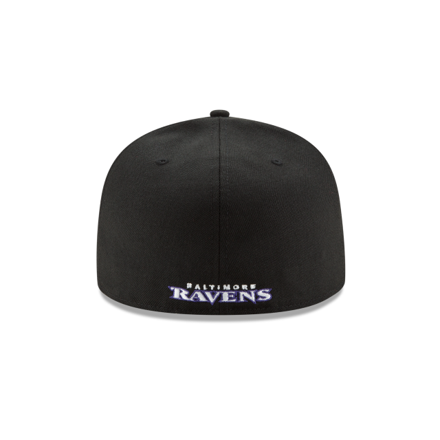 Baltimore Ravens NFL New Era Men's Black 59Fifty Team Basic Fitted Hat