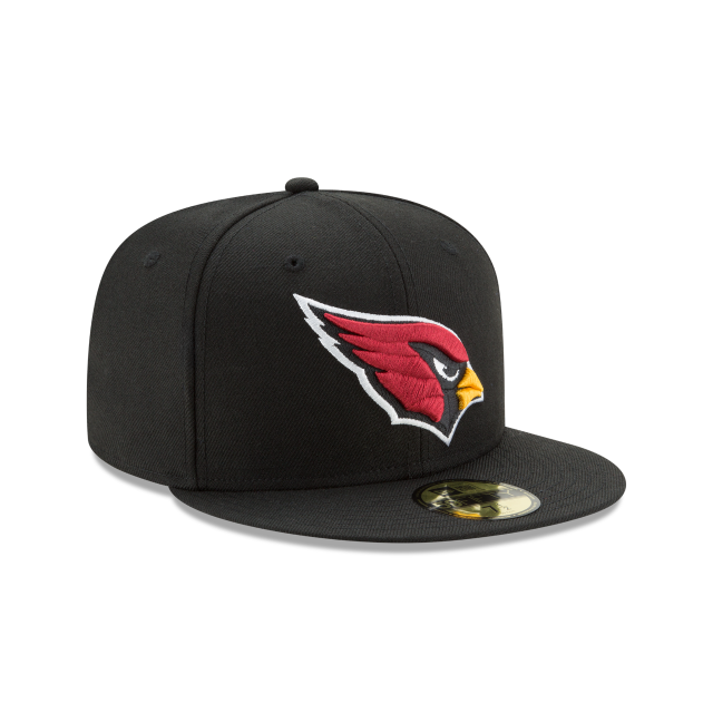 Arizona Cardinals NFL New Era Casquette ajustée noire 59Fifty Team Basic pour hommes