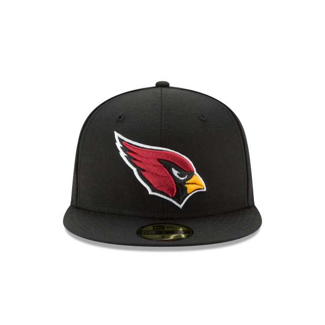 Arizona Cardinals NFL New Era Casquette ajustée noire 59Fifty Team Basic pour hommes