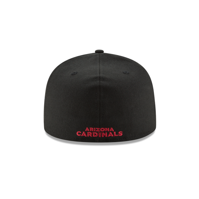 Arizona Cardinals NFL New Era Casquette ajustée noire 59Fifty Team Basic pour hommes