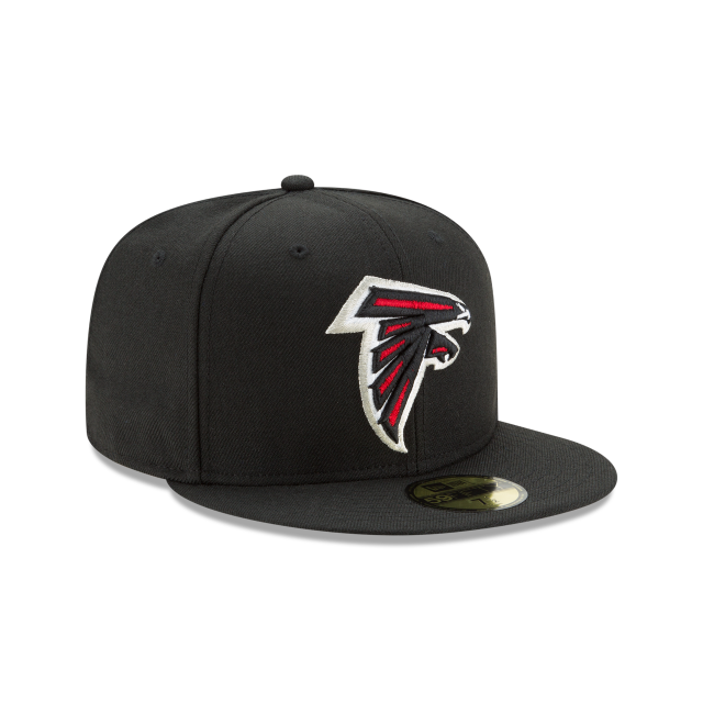 Atlanta Falcons NFL New Era Casquette ajustée noire 59Fifty Team Basic pour hommes