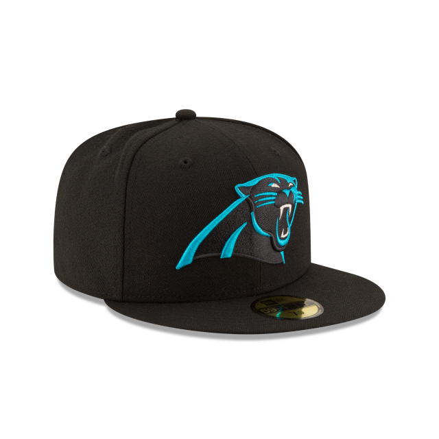 Carolina Panthers NFL New Era Men's Black 59Fifty Team Basic Fitted Hat