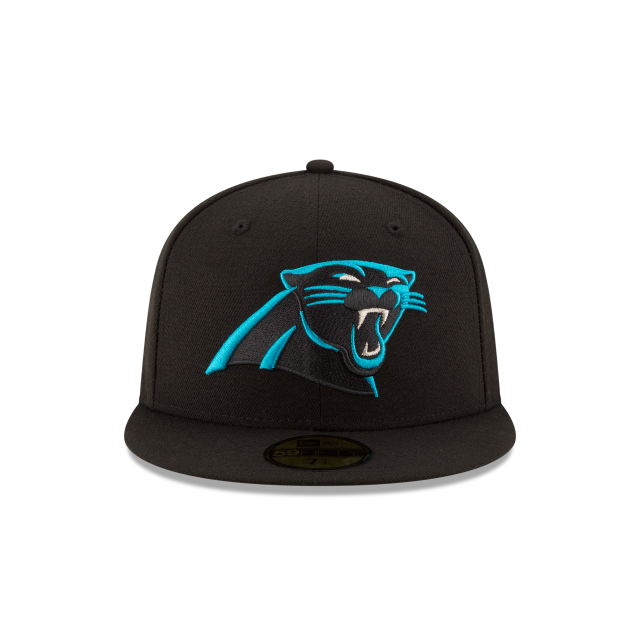 Carolina Panthers NFL New Era Men's Black 59Fifty Team Basic Fitted Hat