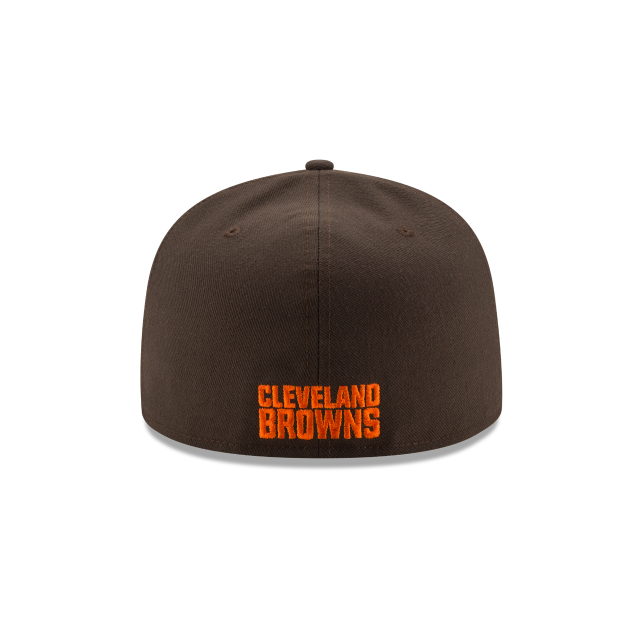 Cleveland Browns NFL New Era - Casquette ajustée marron 59Fifty Team Basic pour hommes