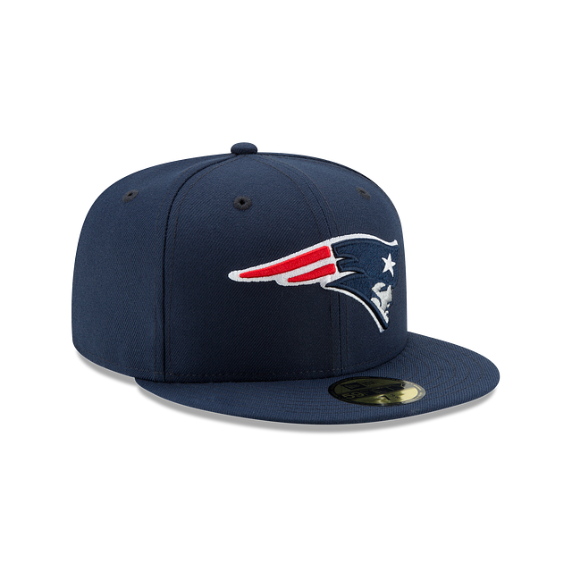 New England Patriots NFL New Era Men's Oceanside Blue 59Fifty Team Basic Fitted Hat