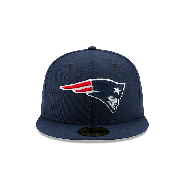 New England Patriots NFL New Era Men's Oceanside Blue 59Fifty Team Basic Fitted Hat