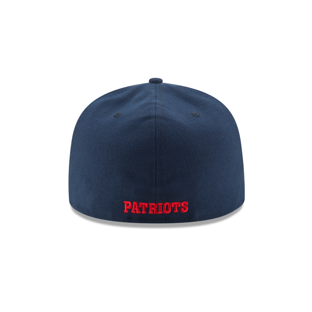 New England Patriots NFL New Era Men's Oceanside Blue 59Fifty Classic Logo Fitted Hat