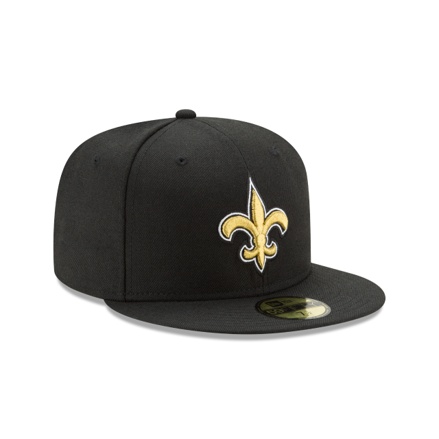 New Orleans Saints NFL New Era Men's Black 59Fifty Team Basic Fitted Hat