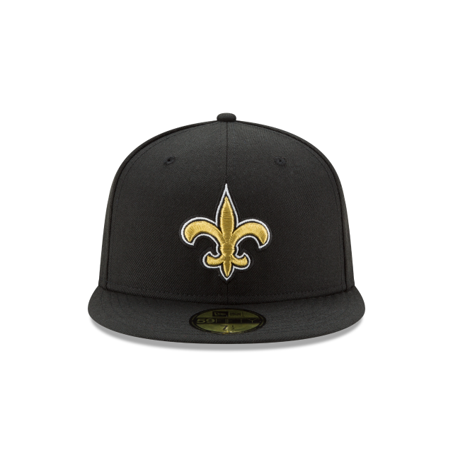 New Orleans Saints NFL New Era Men's Black 59Fifty Team Basic Fitted Hat