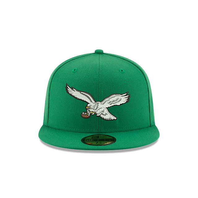 Philadelphia Eagles NFL New Era Men's Botanical Green 59Fifty Classic Logo Fitted Hat