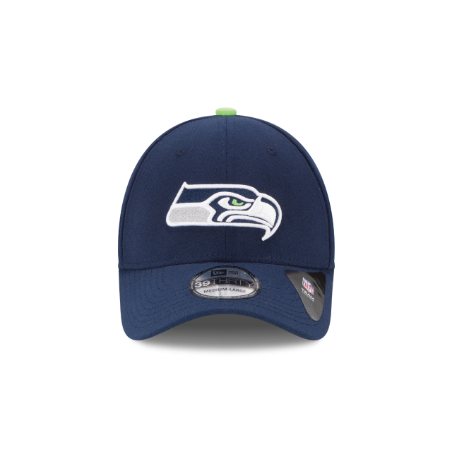 Seattle Seahawks NFL New Era Men's Oceanside Blue 39Thirty Team Classic Stretch Fit Hat