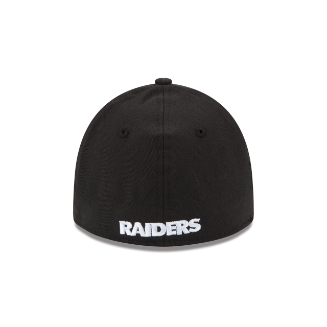 Casquette extensible classique noire 39Thirty Team Las Vegas Raiders NFL New Era pour hommes