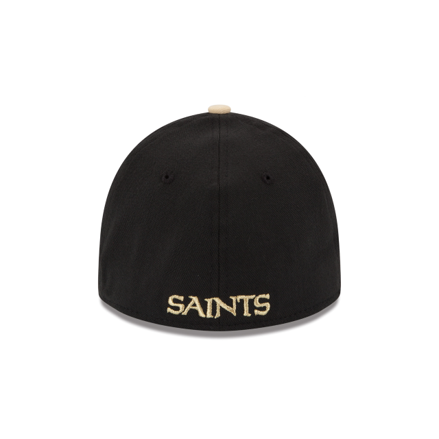 New Orleans Saints NFL New Era Men's Black 39Thirty Team Classic Stretch Fit Hat