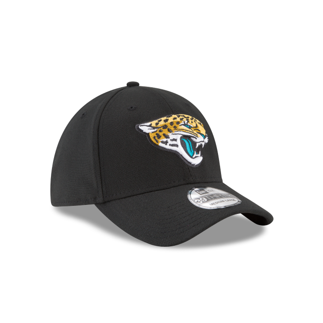 Jacksonville Jaguars NFL New Era Men's Black 39Thirty Team Classic Stretch Fit Hat