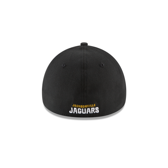 Jacksonville Jaguars NFL New Era Men's Black 39Thirty Team Classic Stretch Fit Hat