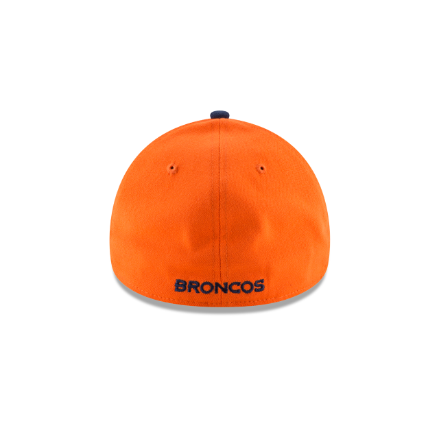 Denver Broncos NFL New Era Casquette extensible classique orange marine 39Thirty Team pour hommes