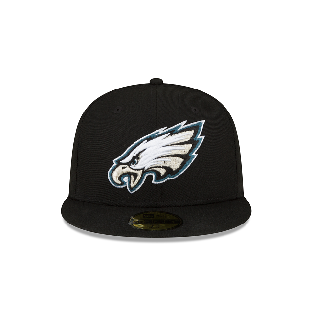 Philadelphia Eagles NFL New Era Casquette ajustée noire 59Fifty Team Basic pour hommes