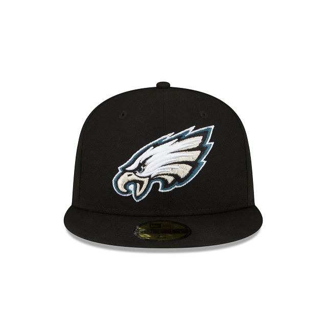 Philadelphia Eagles NFL New Era Men's Black 59Fifty Team Basic Fitted Hat