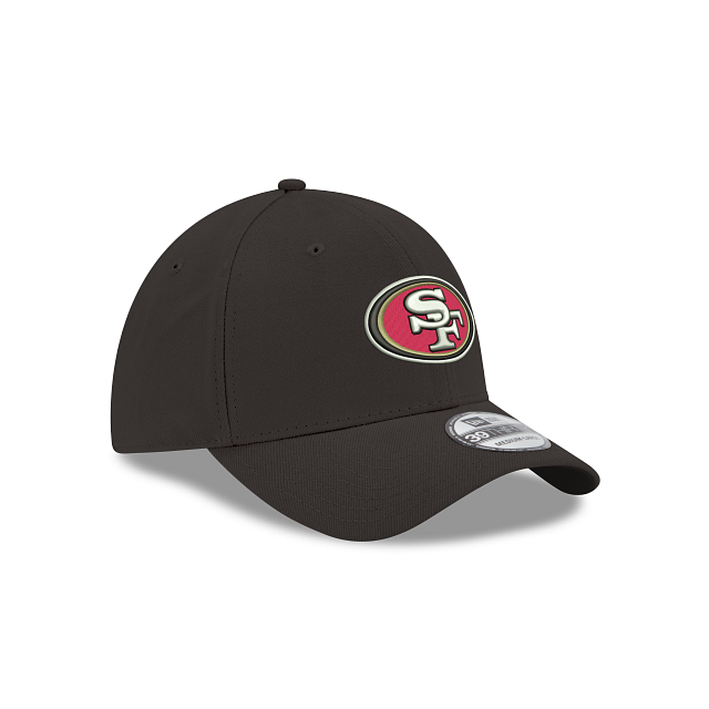 San Francisco 49ers NFL New Era Men's Black 39Thirty Team Classic Stretch Fit Hat