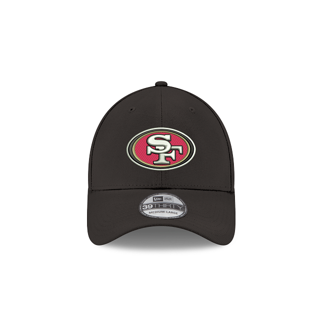 San Francisco 49ers NFL New Era Men's Black 39Thirty Team Classic Stretch Fit Hat