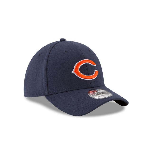 Chicago Bears NFL New Era Men's Navy 39Thirty Team Classic Stretch Fit Hat
