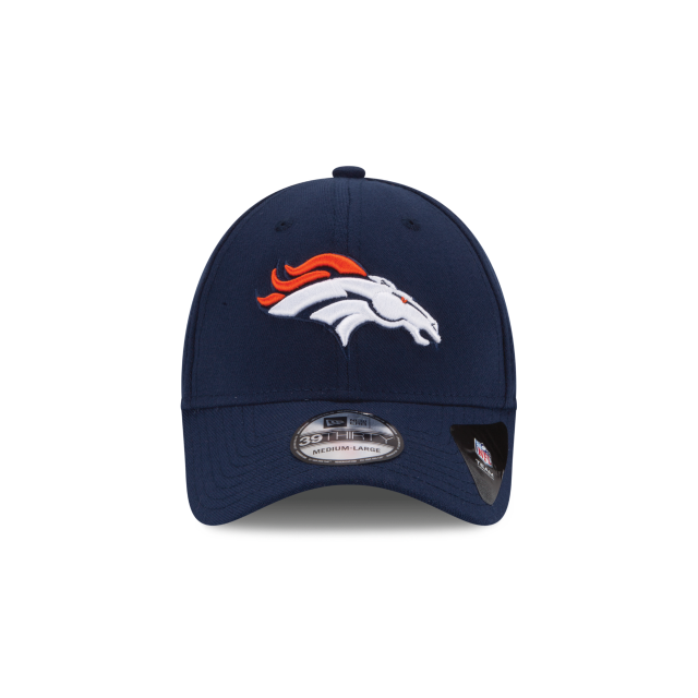 Denver Broncos NFL New Era Men's Oceanside Blue 39Thirty Team Classic Stretch Fit Hat
