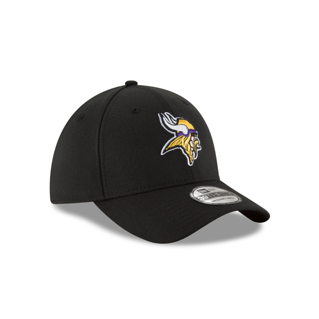 Minnesota Vikings NFL New Era Casquette noire 39Thirty Team Classic Stretch Fit pour hommes