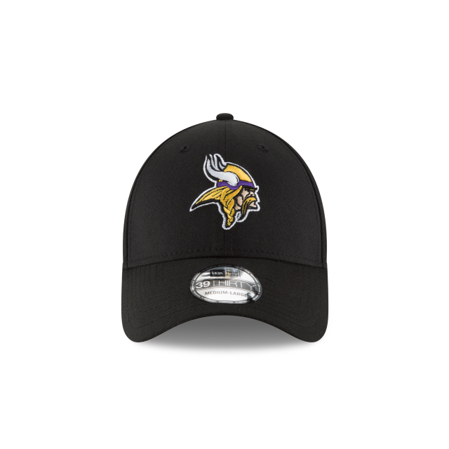 Minnesota Vikings NFL New Era Casquette noire 39Thirty Team Classic Stretch Fit pour hommes