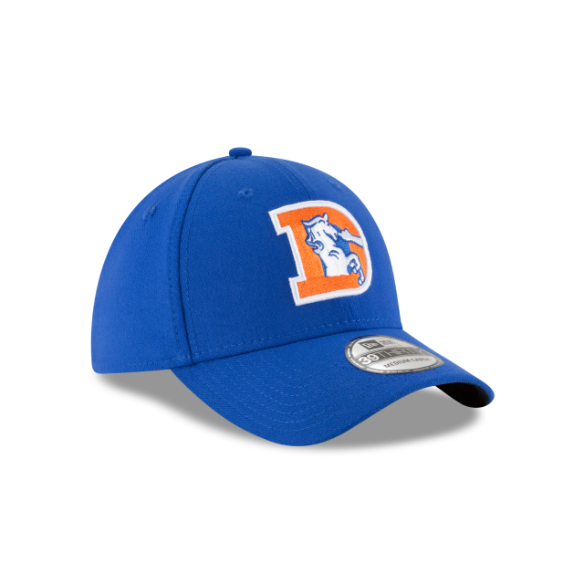 Denver Broncos NFL New Era Men's Royal 39Thirty Classic Logo Stretch Fit Hat
