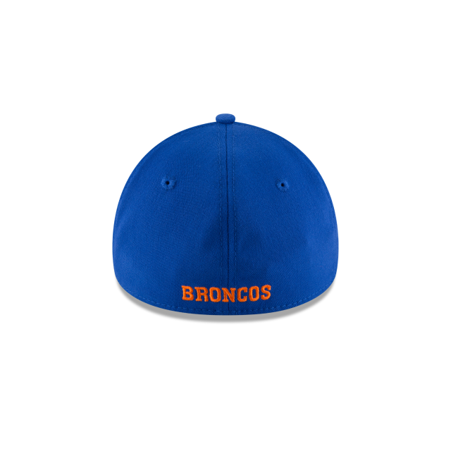 Denver Broncos NFL New Era Royal 39Thirty Casquette extensible avec logo classique pour homme