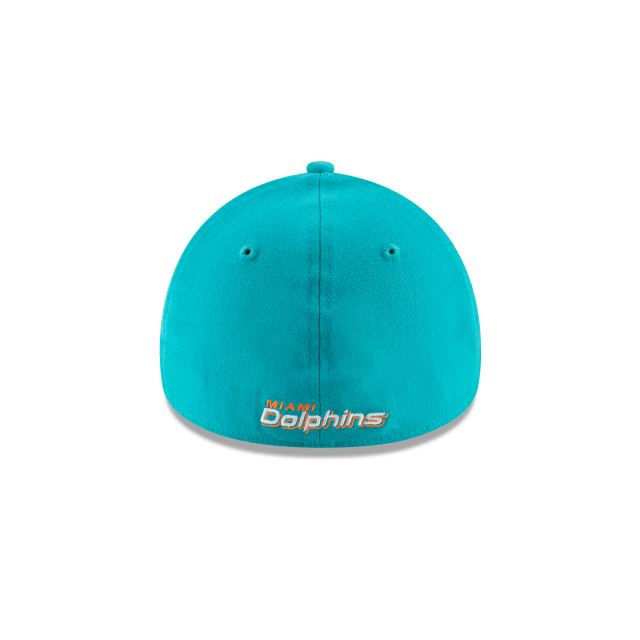 Miami Dolphins NFL New Era Men's Teal Breeze 39Thirty 2018 Logo Stretch Fit Hat