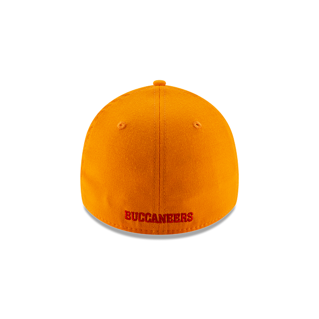 Tampa Bay Buccaneers NFL New Era Men's Orange 39Thirty Classic Logo Stretch Fit Hat