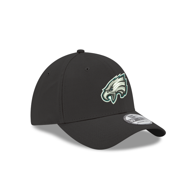 Philadelphia Eagles NFL New Era Men's Black 39Thirty Team Classic Stretch Fit Hat