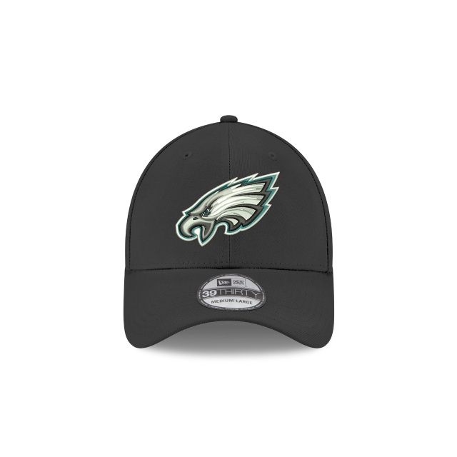 Philadelphia Eagles NFL New Era Men's Black 39Thirty Team Classic Stretch Fit Hat