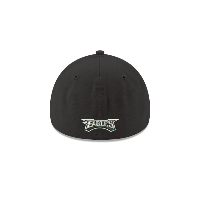 Philadelphia Eagles NFL New Era Men's Black 39Thirty Team Classic Stretch Fit Hat