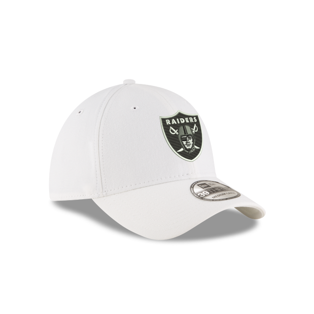 Casquette extensible classique blanche 39Thirty Team Las Vegas Raiders NFL New Era pour hommes