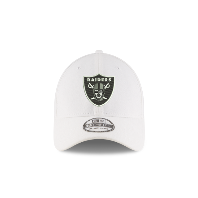 Casquette extensible classique blanche 39Thirty Team Las Vegas Raiders NFL New Era pour hommes