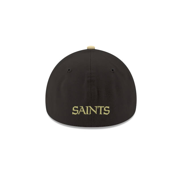New Orleans Saints NFL New Era Men's Black/Gold 39Thirty Team Classic Stretch Fit Hat