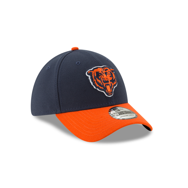 Chicago Bears NFL New Era Men's Navy/Orange 39Thirty Team Classic Stretch Fit Hat