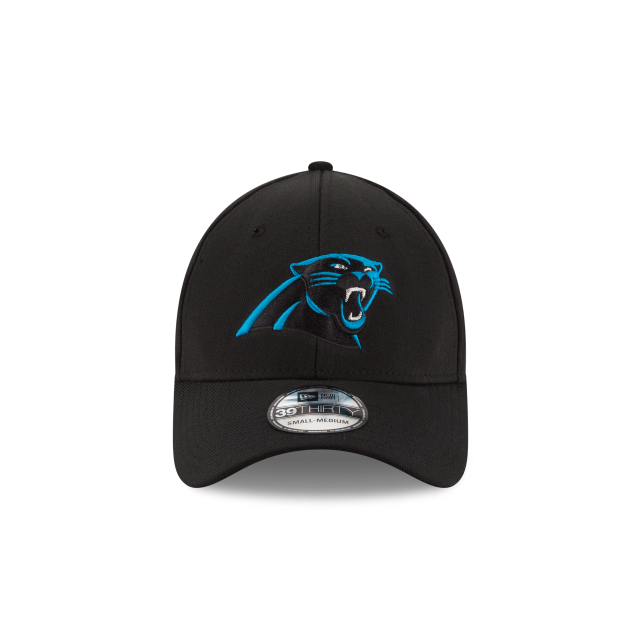 Carolina Panthers NFL New Era Men's Black 39Thirty Team Classic Stretch Fit Hat