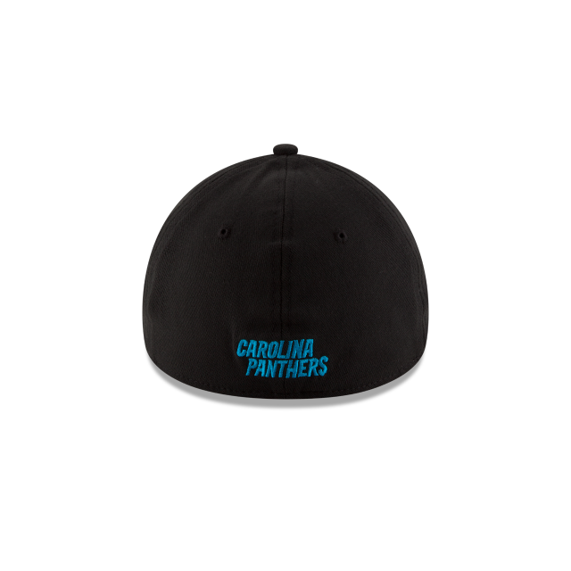 Carolina Panthers NFL New Era Casquette noire 39Thirty Team Classic Stretch Fit pour hommes