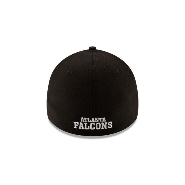 Atlanta Falcons NFL New Era Men's Black/White 39Thirty Team Classic Stretch Fit Hat