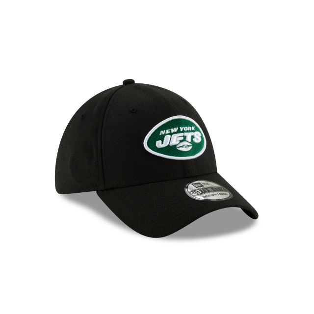 New York Jets NFL New Era Casquette noire 39Thirty Team Classic Stretch Fit pour hommes