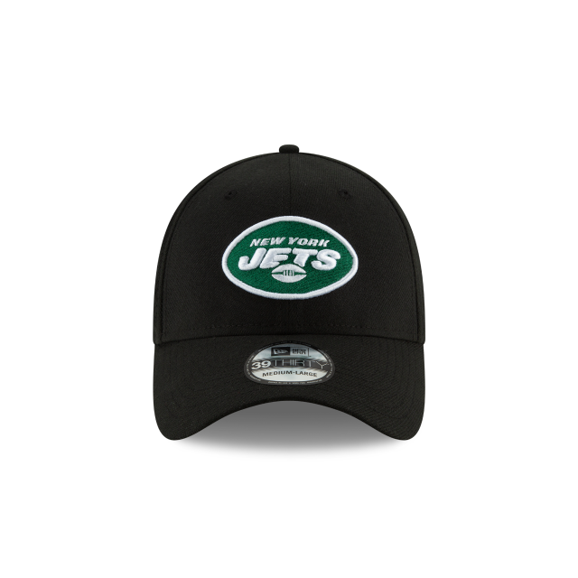 New York Jets NFL New Era Casquette noire 39Thirty Team Classic Stretch Fit pour hommes