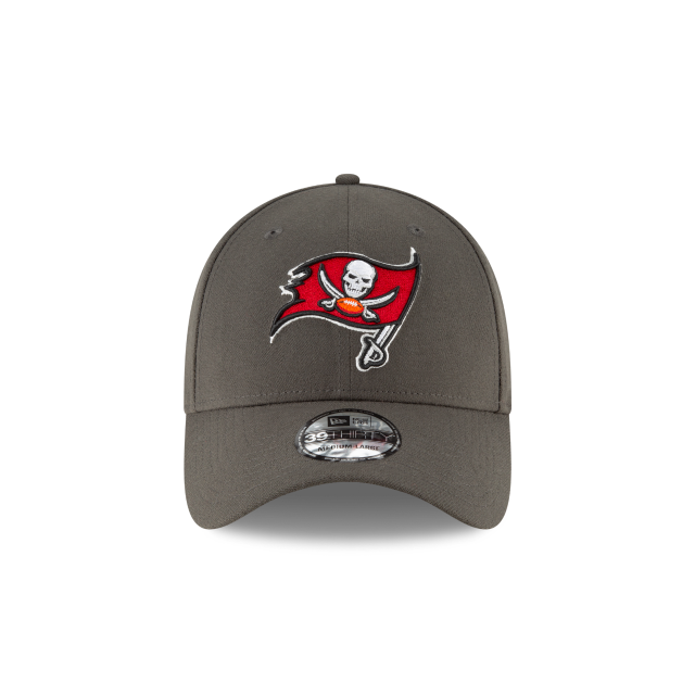 Tampa Bay Buccaneers NFL New Era Men's Grey 39Thirty Team Classic Stretch Fit Hat