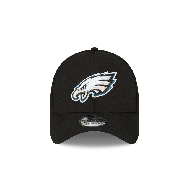 Philadelphia Eagles NFL New Era Casquette noire 39Thirty Team Classic Stretch Fit pour hommes