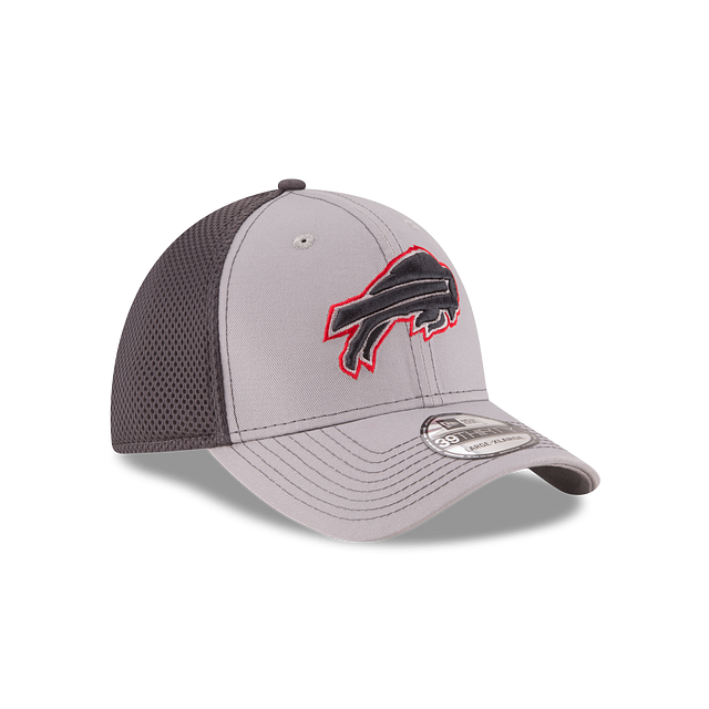 Buffalo Bills NFL New Era Men's Grey 39Thirty Grayed Out Neo 2 Stretch Fit Hat