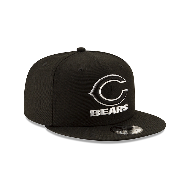 Chicago Bears NFL New Era Men's Black White 9Fifty Basic Snapback