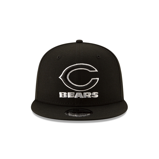 Chicago Bears NFL New Era Men's Black White 9Fifty Basic Snapback