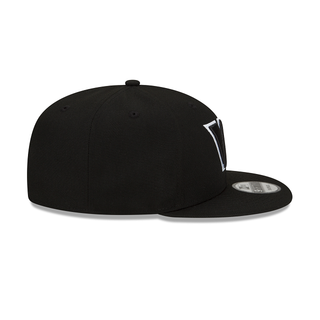 Washington Commander NFL New Era pour hommes, noir et blanc, 9Fifty Basic Snapback